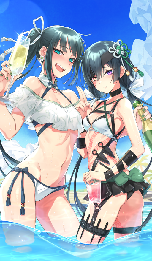 mochizuki chiyome and jing ke (fate and 1 more) drawn by saitou_hiroki