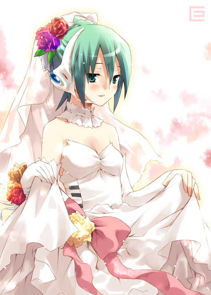 hatsune miku (vocaloid and 1 more) drawn by eretto