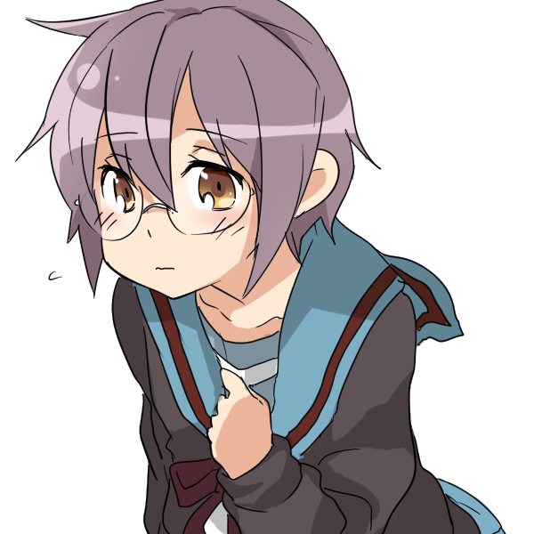 nagato yuki (suzumiya haruhi no yuuutsu and 1 more) drawn by 6_(yuchae)