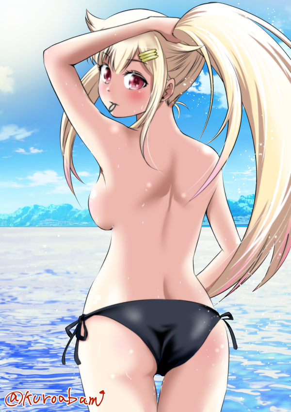 yuudachi and yuudachi kai ni (kantai collection) drawn by kuroba_dam