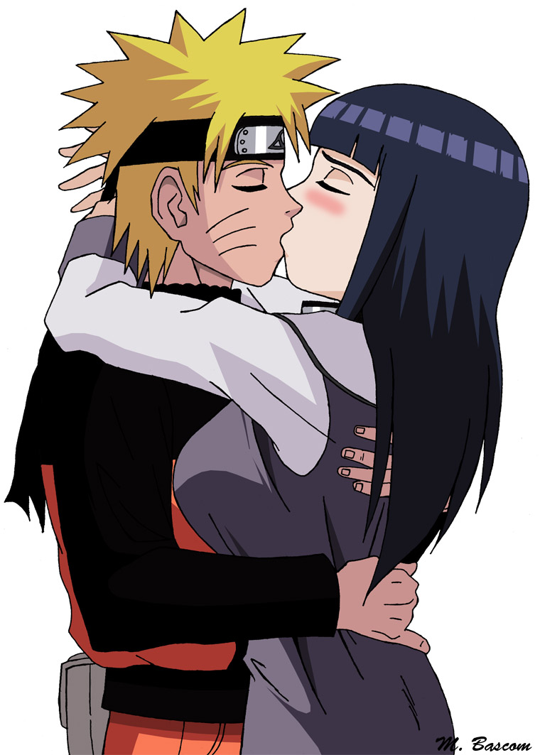 uzumaki naruto and hyuuga hinata (naruto and 1 more) drawn by marc_bascom