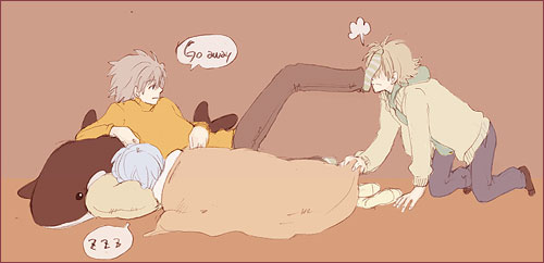 ayanami rei and nagisa kaworu (neon genesis evangelion) drawn by lrk