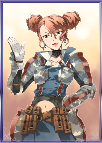 brigitte stark (senjou no valkyria and 1 more) drawn by comta