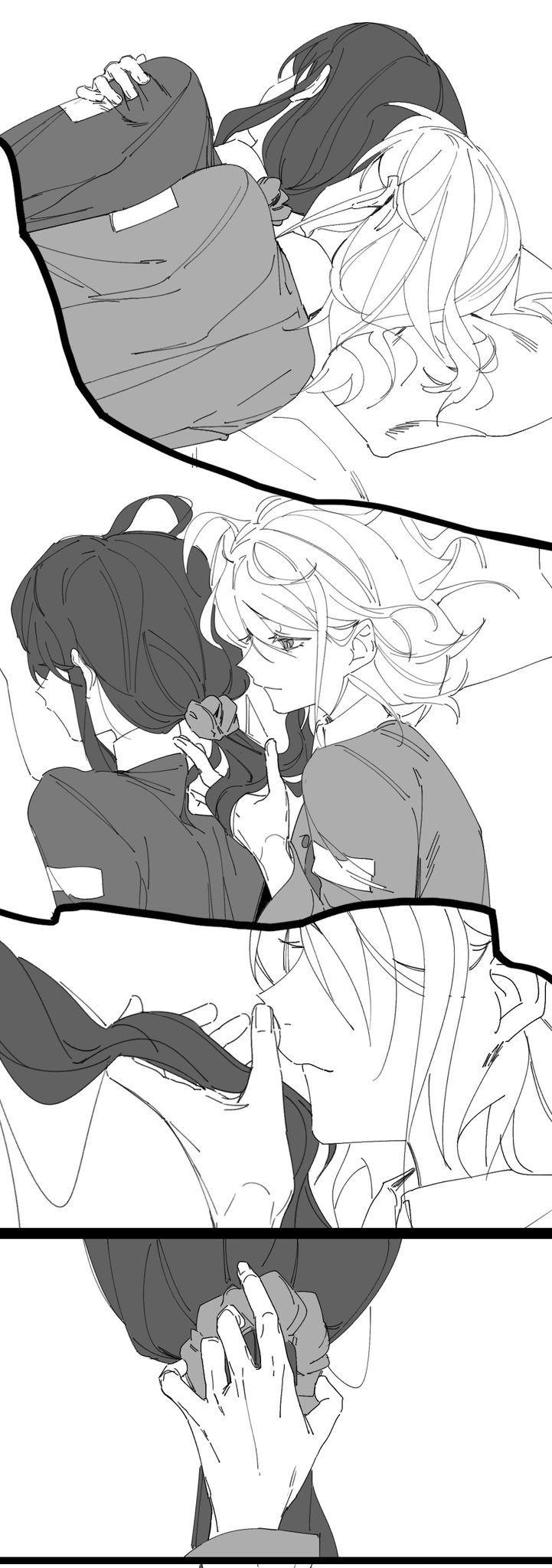 nishikigi chisato and inoue takina (lycoris recoil) drawn by molu_stranger