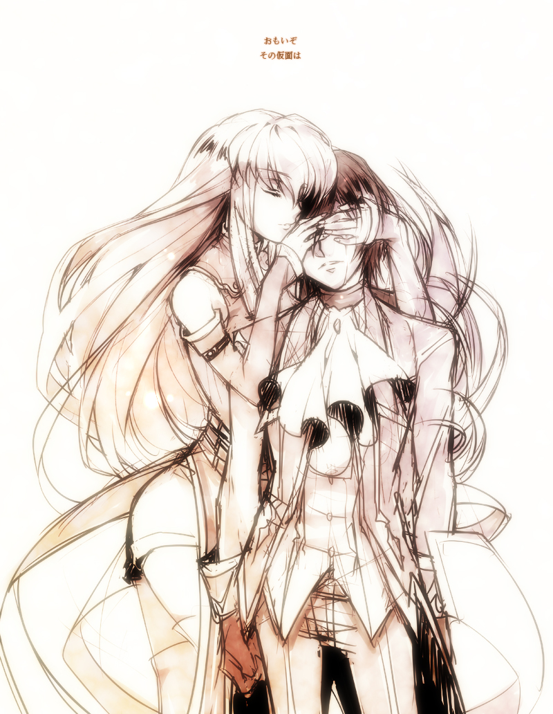 c.c., lelouch vi britannia, and zero (code geass) drawn by creayus