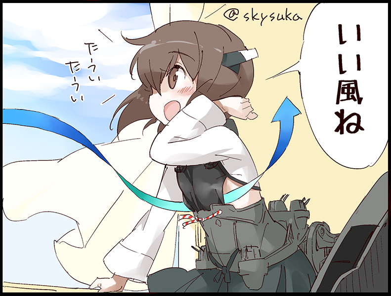 taihou and taihou kai (kantai collection) drawn by suka