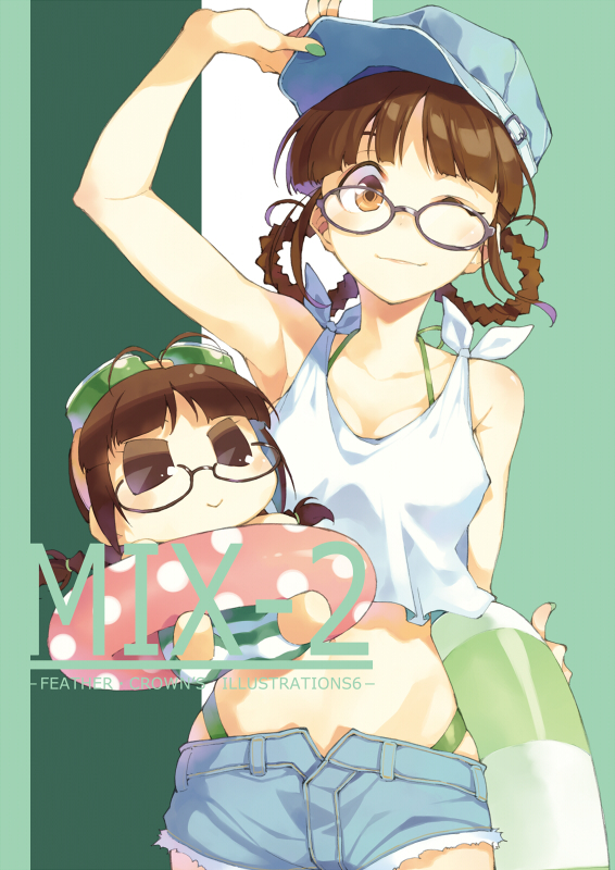 akizuki ritsuko and chicchan (idolmaster and 1 more) drawn by t-okada