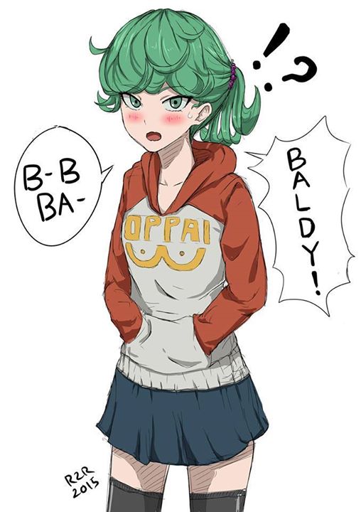 tatsumaki and saitama (one-punch man) drawn by rzr