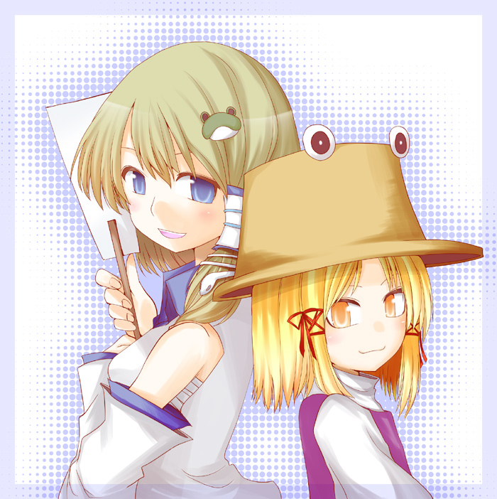 kochiya sanae and moriya suwako (touhou) drawn by hane_(hanegoya)