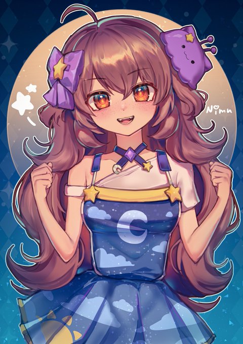 nimu and centi (indie virtual youtuber) drawn by qiu_ju
