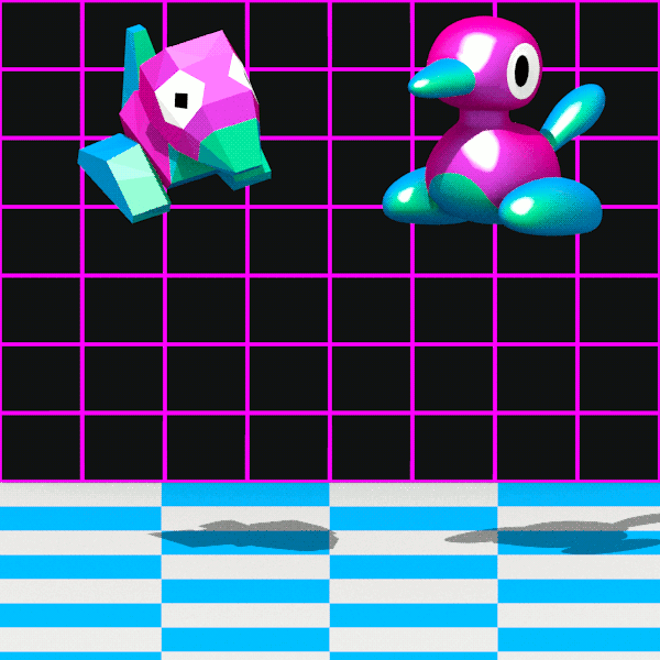 porygon and porygon2 (pokemon) drawn by cortoony