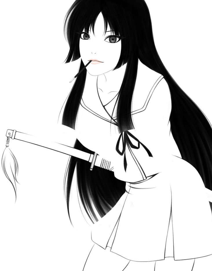 isayama yomi (ga-rei and 1 more) drawn by ryo.a