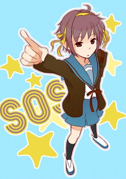 suzumiya haruhi and nagato yuki (suzumiya haruhi no yuuutsu) drawn by atsuko_(yojouhan)