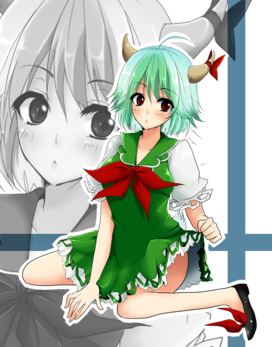 kamishirasawa keine and ex-keine (touhou) drawn by ifuji_sakura