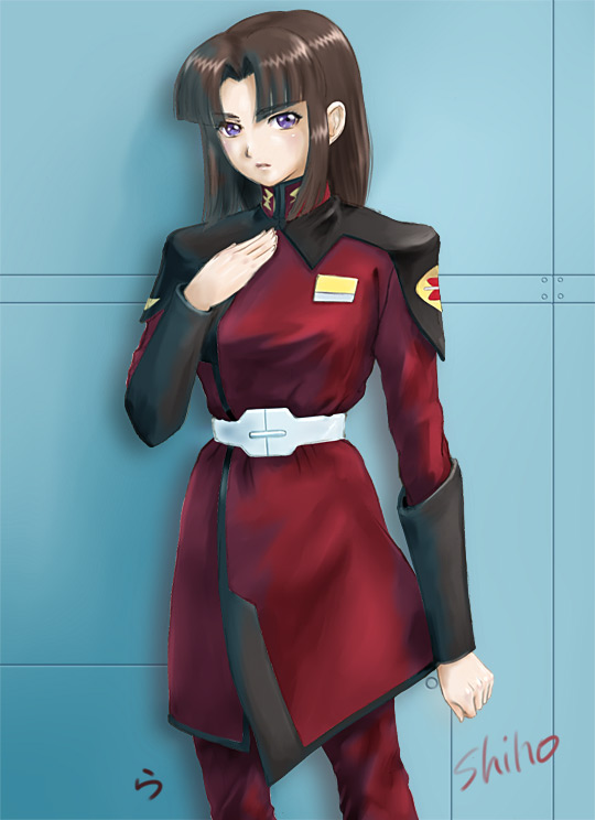 shiho hahnenfuss (gundam and 2 more) drawn by rasukaru