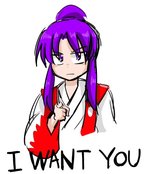 meira and uncle sam (touhou and 1 more) drawn by miera