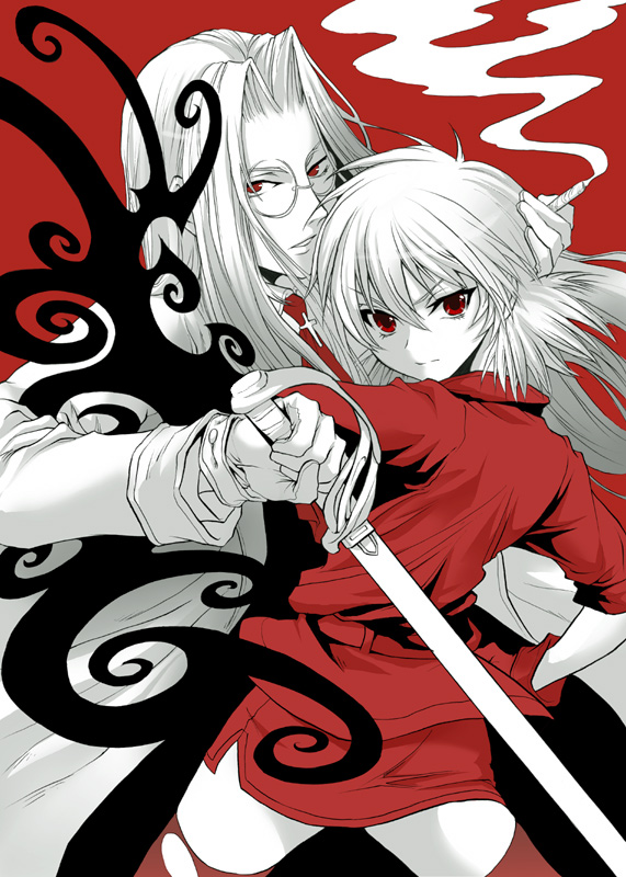 seras victoria and integra hellsing (hellsing) drawn by degrees_celsius