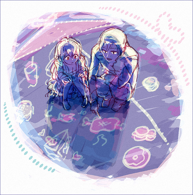 aisaka taiga and takasu ryuuji (toradora!) drawn by chiko_(beroro)