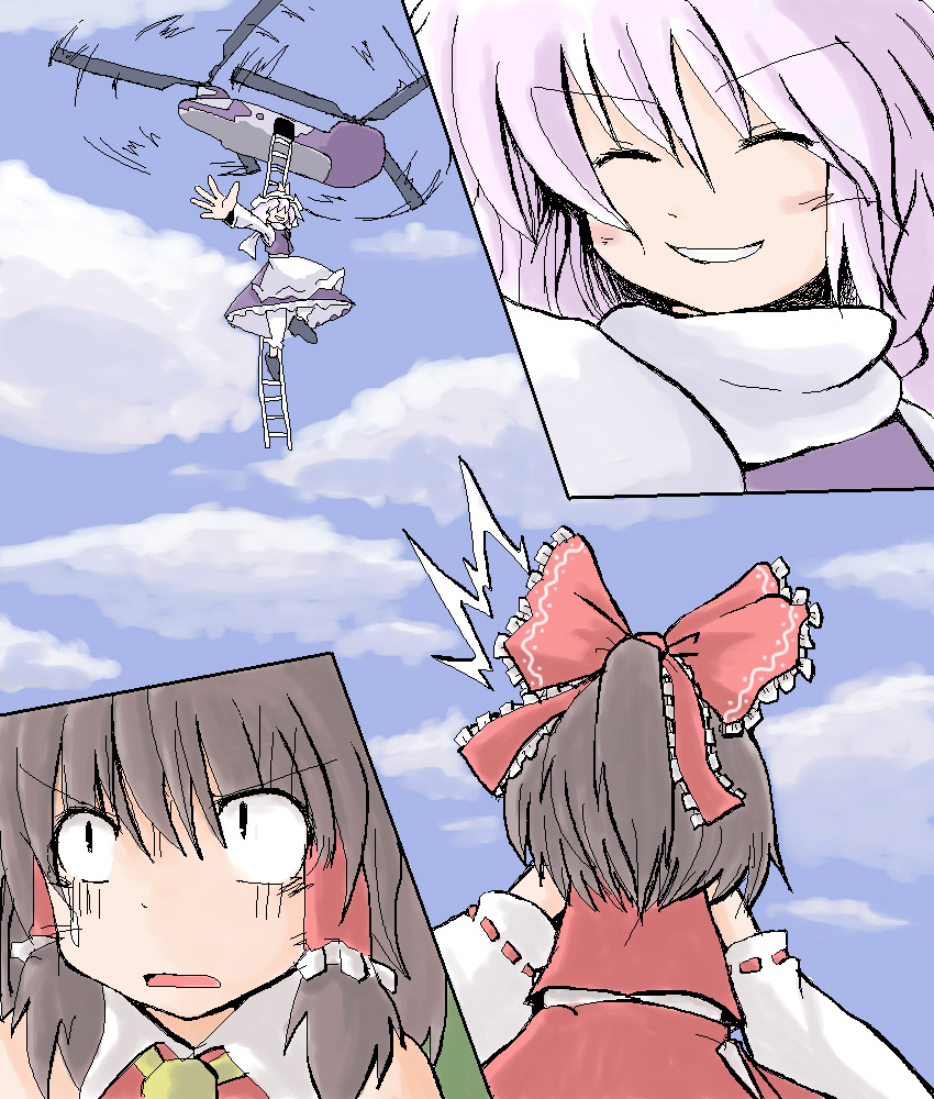hakurei reimu and letty whiterock (touhou) drawn by 216