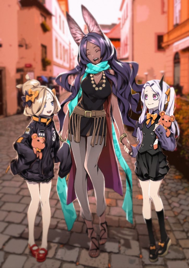 abigail williams, lavinia whateley, and queen of sheba (fate and 1 more) drawn by miwa_shirow
