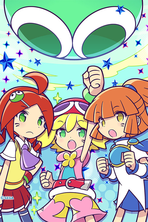 arle nadja, puyo, amitie, and andou ringo (puyopuyo and 1 more) drawn by ninomotonino