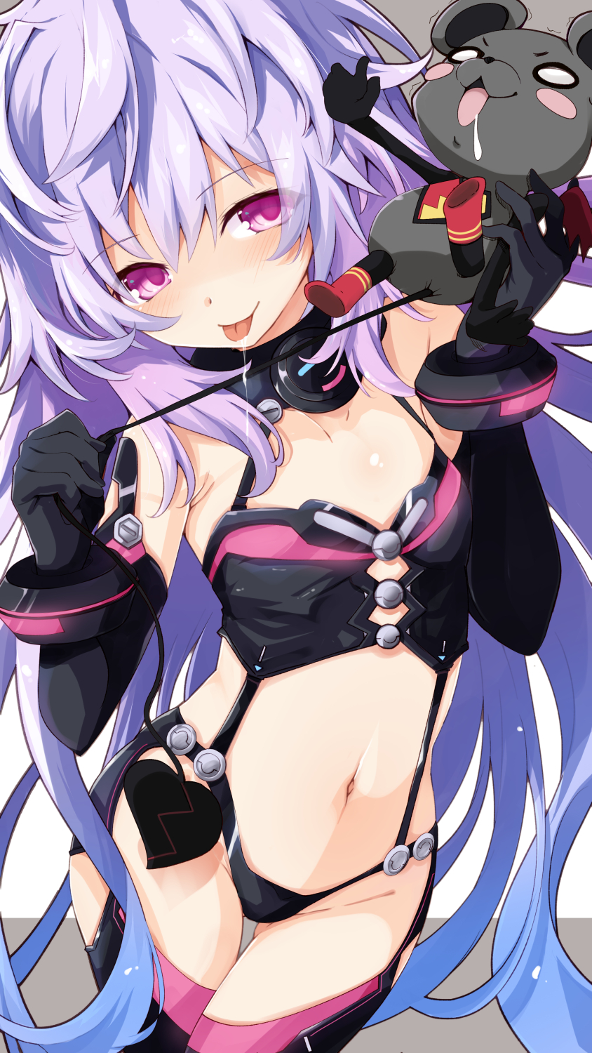 iris heart, pururut, and warechu (neptune and 1 more) drawn by iwashi_dorobou_-r-