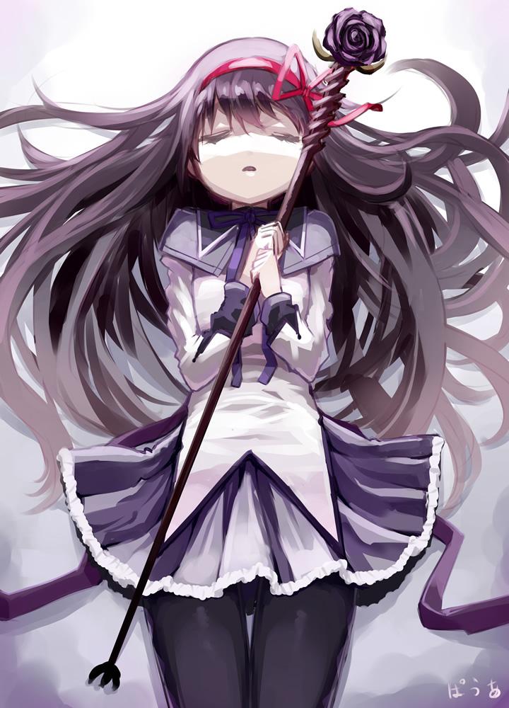 akemi homura (mahou shoujo madoka magica and 1 more) drawn by poa