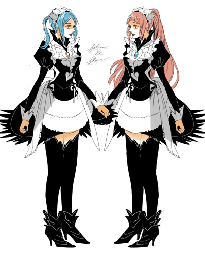 felicia and flora (fire emblem and 1 more) drawn by tsuko_(25mnts)