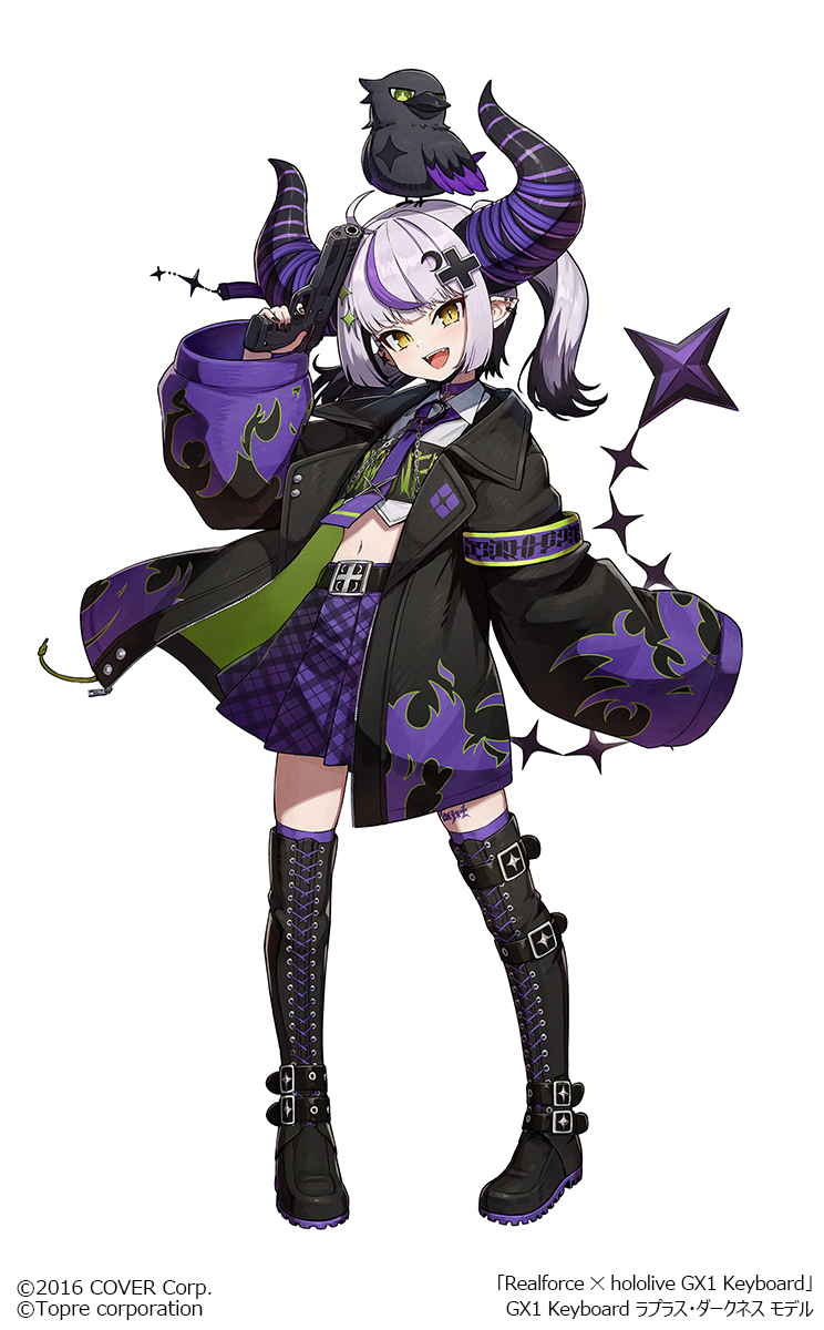 la+ darknesss and crow (hololive) drawn by kuroi_susumu