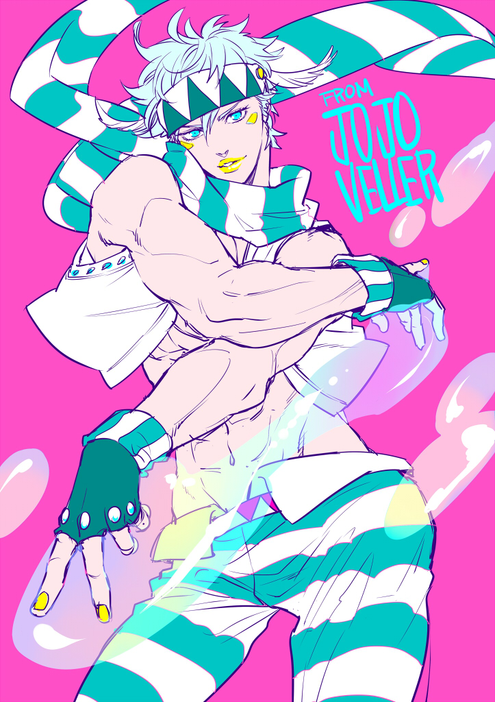 caesar anthonio zeppeli (jojo no kimyou na bouken and 1 more) drawn by saitooo