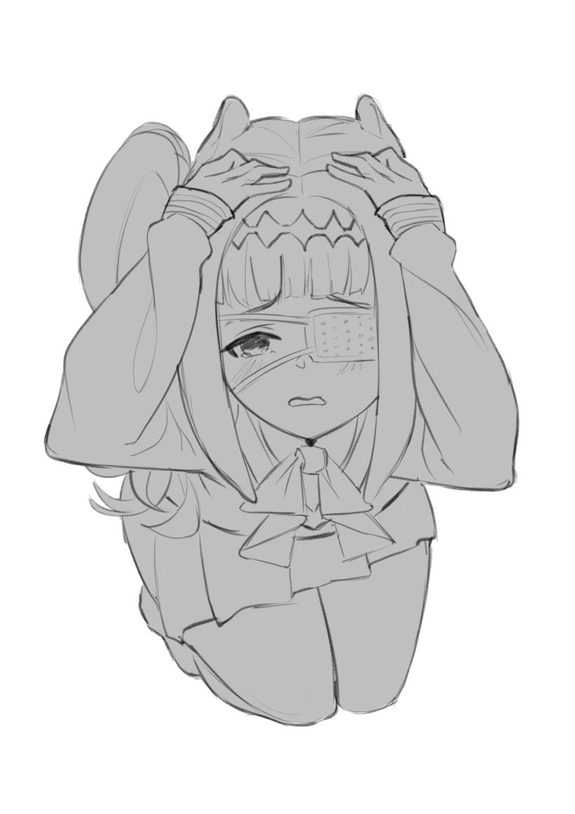 ninomae ina'nis (hololive and 2 more) drawn by bl/ess