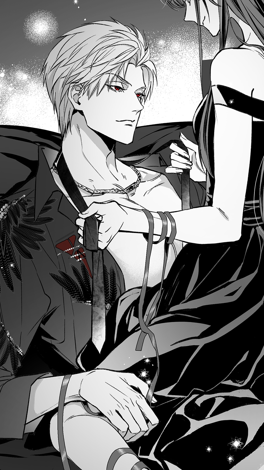 protagonist and sylus (love and deepspace) drawn by lm_0063