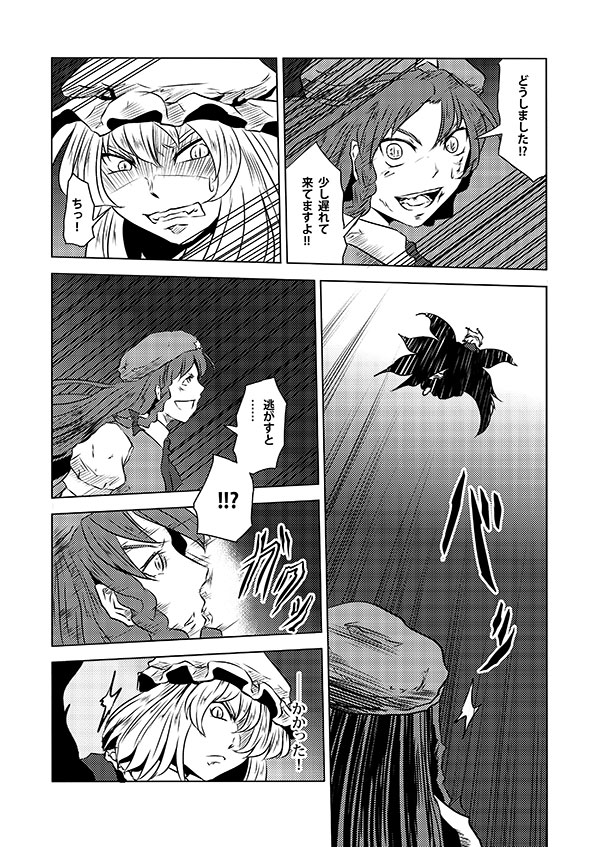 hong meiling and yakumo ran (touhou) drawn by yokochou