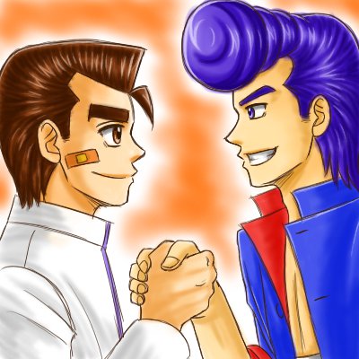 kunio-kun and riki (kunio-kun series) drawn by mayu_fuka1031