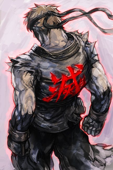 ryu and evil ryu (street fighter) drawn by hungry_clicker