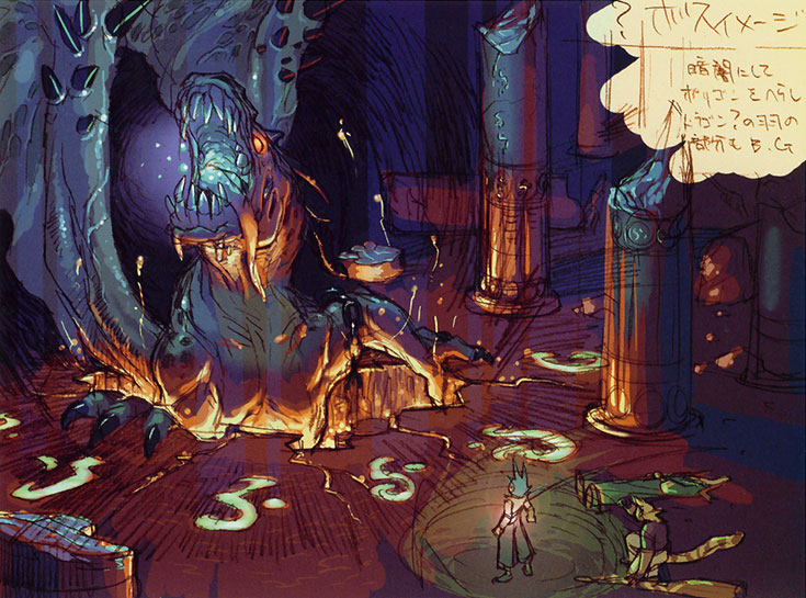 ryu, cray, and scias (breath of fire and 1 more) drawn by yoshikawa_tatsuya