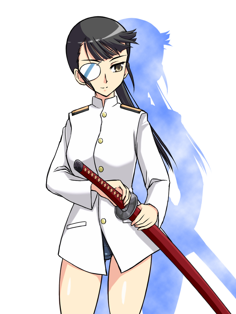 sakamoto mio (world witches series and 1 more) drawn by sayu_(mio-mosa)