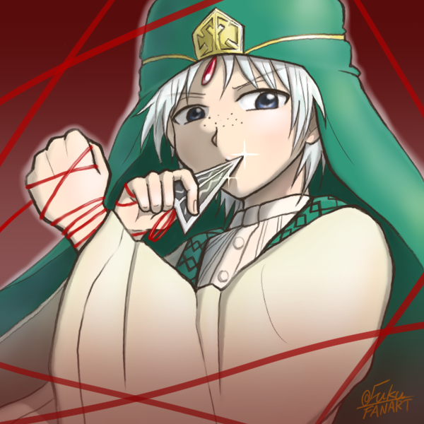 ja'far (magi the labyrinth of magic) drawn by fuku86u