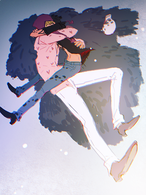 trafalgar law and donquixote rocinante (one piece) drawn by potechi_norisio