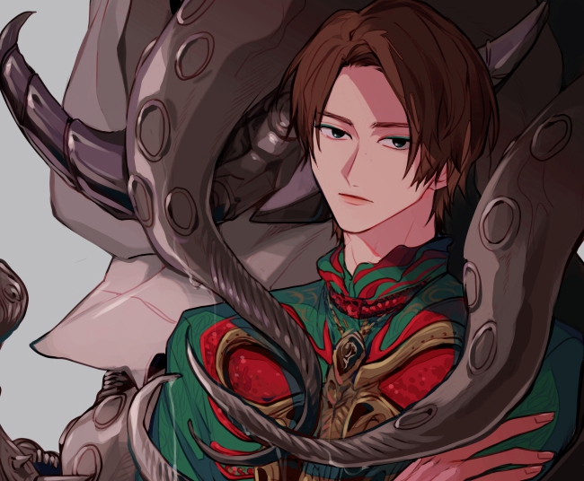 olteca and daiouika deadman (kamen rider and 1 more) drawn by zo_ochi2
