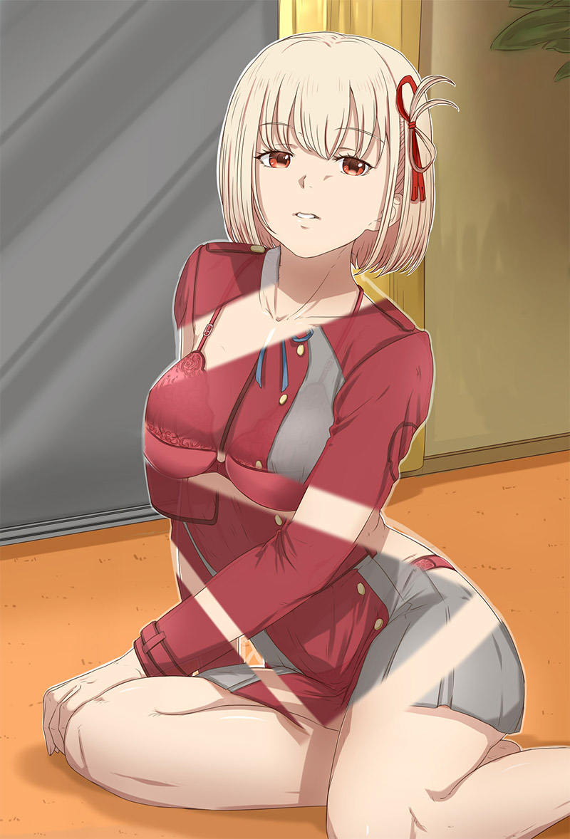 nishikigi chisato (lycoris recoil) drawn by remon_keiki
