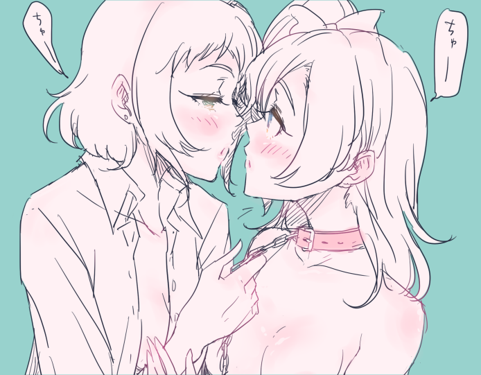 kosaka honoka and kira tsubasa (love live! and 1 more) drawn by gecko4488