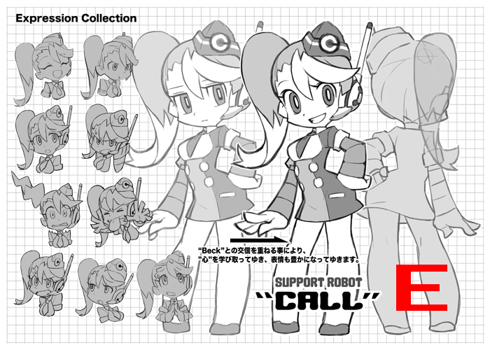 call and call e (mighty no. 9) drawn by ishikawa_hideki