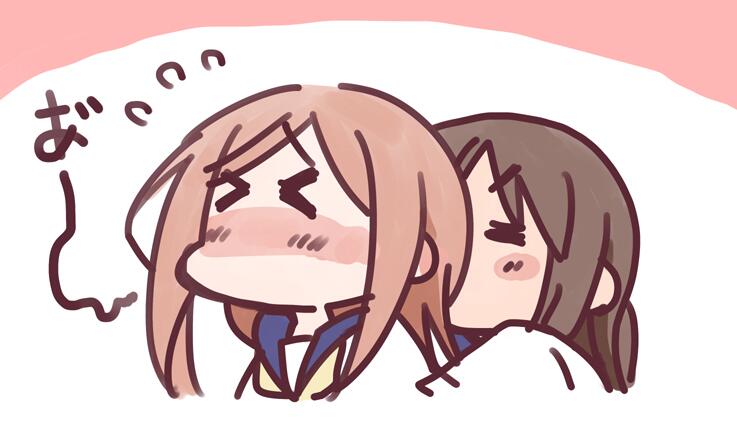 aikawa chiho and okano kei (yuyushiki) drawn by mikami_komata