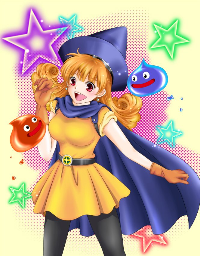slime and alena (dragon quest and 1 more) drawn by moon-p