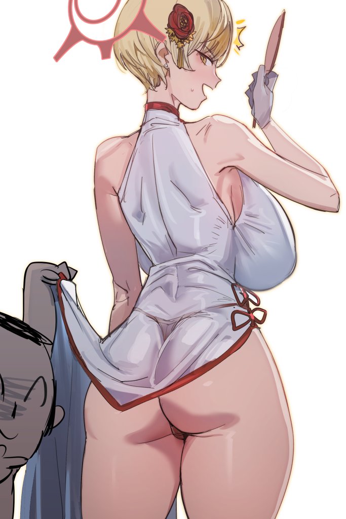sensei, doodle sensei, and marina (blue archive) drawn by bow_(bhp)