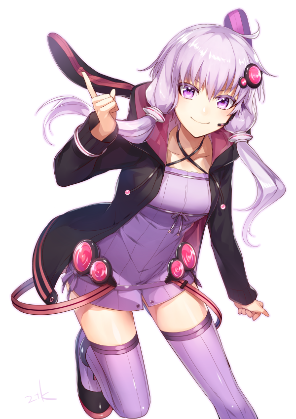 yuzuki yukari (vocaloid and 1 more) drawn by nitaka_(fujikichi)