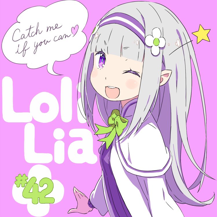 emilia (re:zero kara hajimeru isekai seikatsu) drawn by ootsuka_shin'ichirou