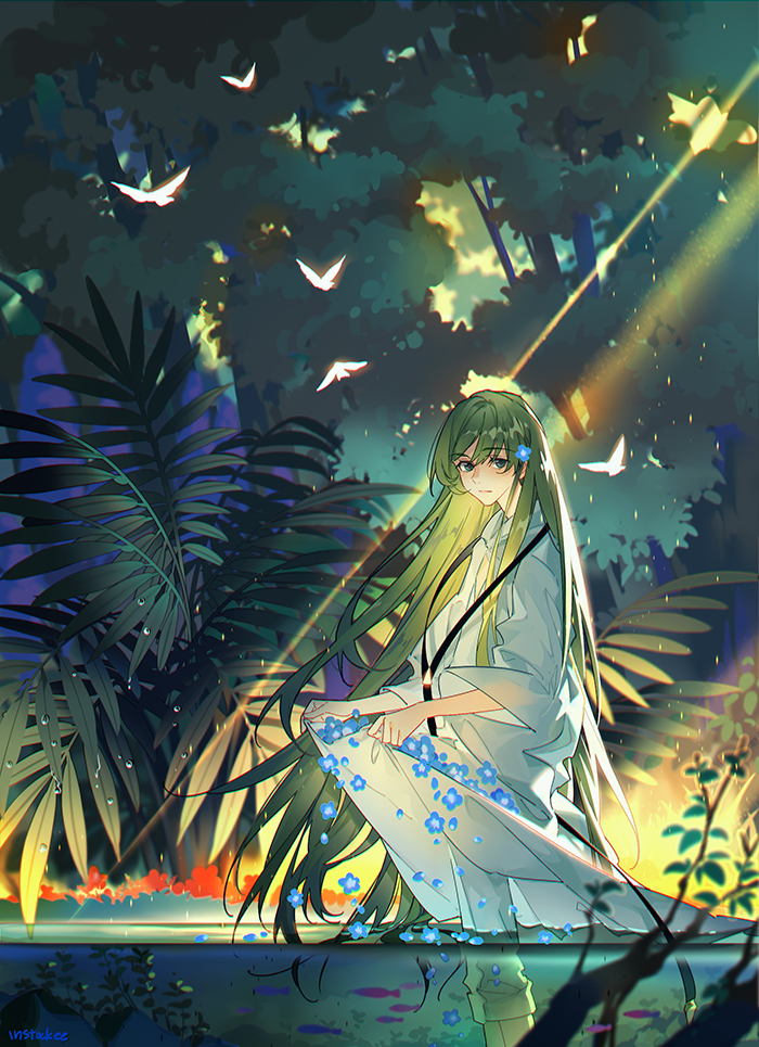 enkidu (fate and 2 more) drawn by instocklee
