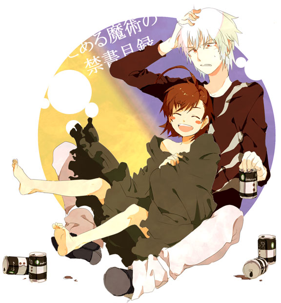 accelerator and last order (toaru majutsu no index and 1 more) drawn by gomosawa
